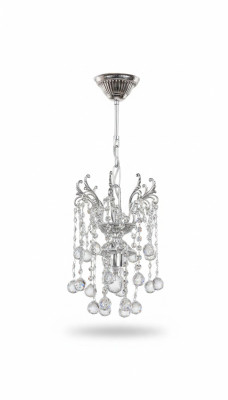 Deckenleuchter Luxus Kronleuchter Deckenlampe Lüster Silber Kristall