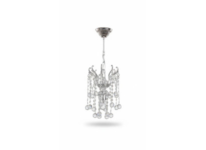 Deckenleuchter Luxus Kronleuchter Deckenlampe Lüster Silber Kristall