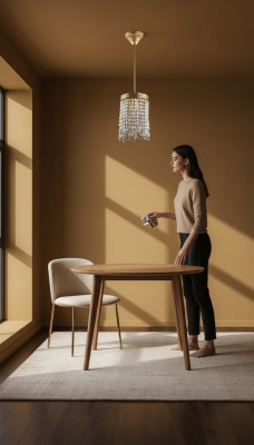 Lampe Deckenleuchter Kronleuchter Gold Deckenlampe Lüster Kristall