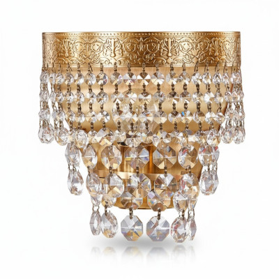 Wandlampe Wandleuchten Wandleuchte Lüster Wand Lampen Kristall Gold