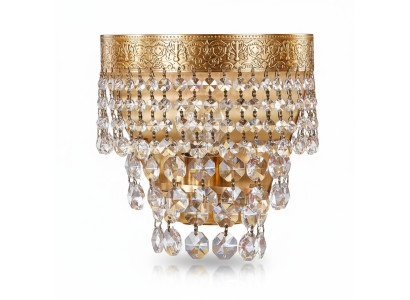 Wandlampe Wandleuchten Wandleuchte Lüster Wand Lampen Kristall Gold