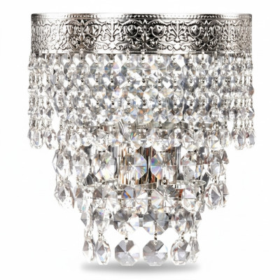 Wandleuchte Wandlampe Wandleuchten Lüster Wand Lampen Kristall Silber