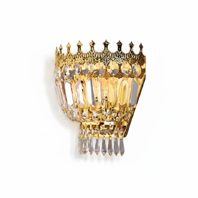 Wandleuchten Wandleuchte Wandlampe Lüster Wand Lampen Kristall Gold