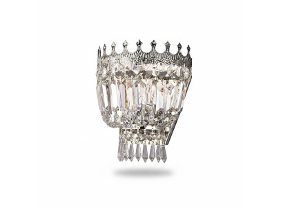 Wandleuchten Wandleuchte Wandlampe Lüster Wand Lampen Kristall Silber