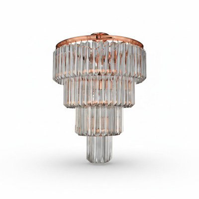 Deckenlampe Deckenleuchter Luxus Gold Kronleuchter Lüster Kristall Art