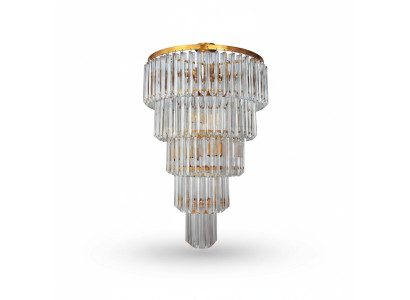 Deckenlampe Deckenleuchter Luxus Gold Kronleuchter Lüster Kristall Art