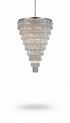 Kronleuchter Deckenleuchter Silber Deckenlampe Lüster Kristall xxl Leuchte
