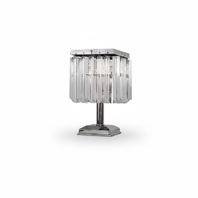 Tischlampe Tischleuchte Lampe Leuchten Silber Lampen Tisch Kristall