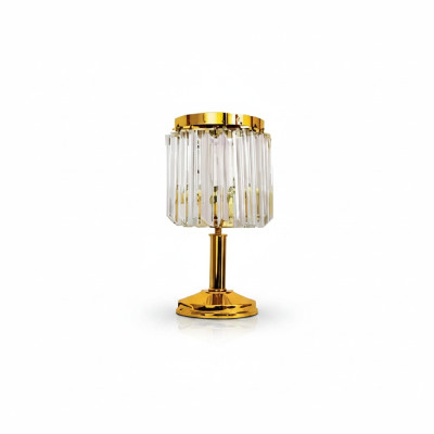 Tischlampe Tischleuchte Lampe Leuchten Luxus Gold Lampen Tisch Kristall