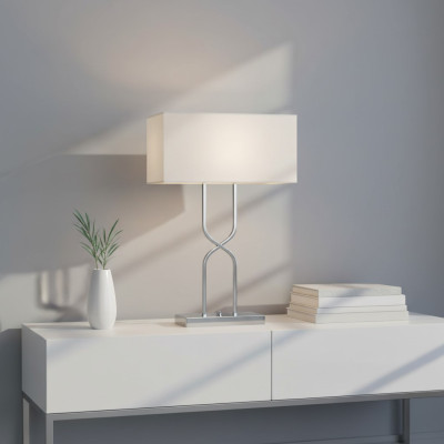 Tischlampe Tischleuchte Lampe Leuchten Modern Lampen Tisch Metall Weiß