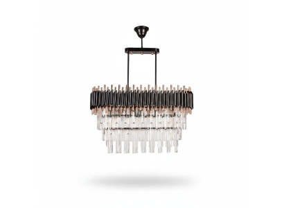 Kronleuchter Deckenleuchter Luxus Grau Deckenlampe Lüster Kristall