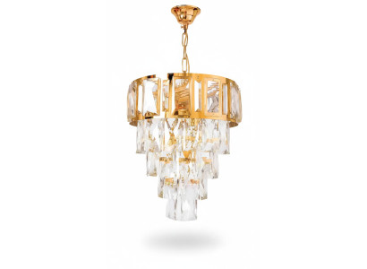 Lüster Kronleuchter Deckenleuchter Luxus Gold Deckenlampe Kristall