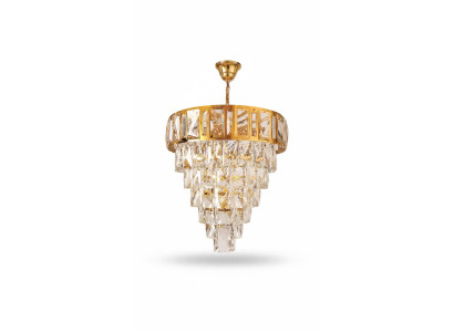 Deckenleuchter Kronleuchter Luxus Gold Deckenlampe Luster Kristall Leuchte