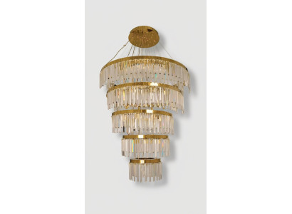 Kronleuchter Deckenleuchter Luxus Gold Deckenlampe Lüster Kristall Lampe