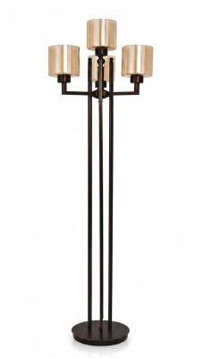 Stehlampe Standlampe Stand Schwarz Leuchten Lampen Lampe Gold Glas