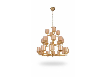 Kronleuchter Deckenleuchter Modern Gold Deckenlampe Lüster Glas XXL