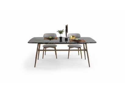 Esszimmertisch Esstisch Tisch Essecke Marmor Schwarz Esszimmer Design