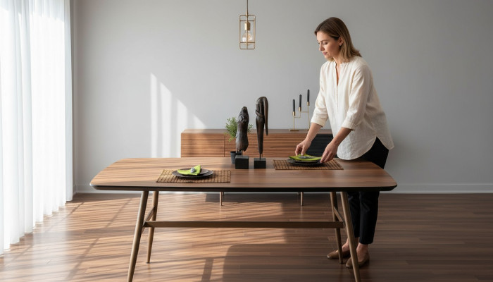 Esszimmertisch Esstisch Tisch Essecke Holz Baun Esszimmer Design Tische
