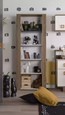 Bücherregal Standregal Kinderregal Regal Bücherschrank Holz Braun Neu