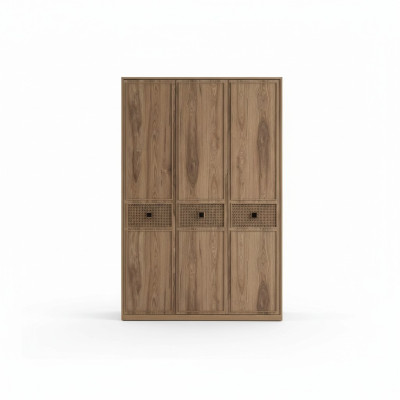 Kleiderschrank Schrank Holzschrank Schlafzimmer Möbel Holz Braun Neu