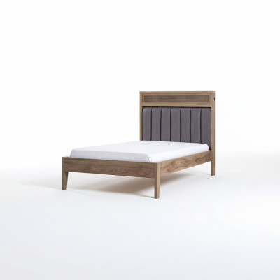 Bettrahmen Kindermöbel Bett Holz Braun Jugendbett 100 cm Klassiche
