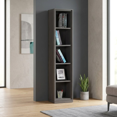 Bücherregal Bücherschrank Standregal Kinderregal Regal Holz Grau Regale