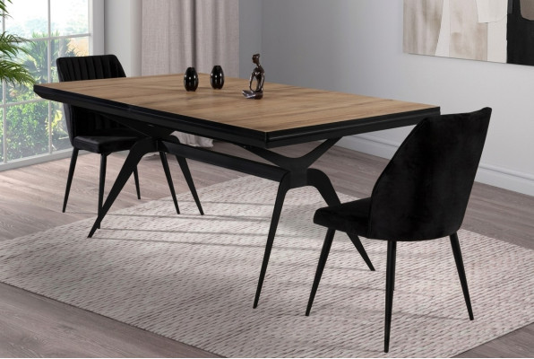 Luxus Esszimmertisch Ausziehbarer Design Küchentisch Holz Braun Tisch