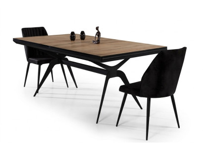 Luxus Esszimmertisch Ausziehbarer Design Küchentisch Holz Braun Tisch
