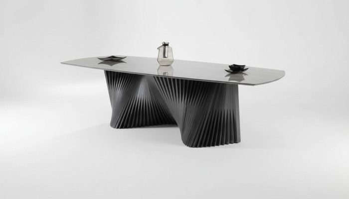 Esszimmertisch Esstisch Küchentisch Esszimmer Holz Schwarz Tisch Luxus