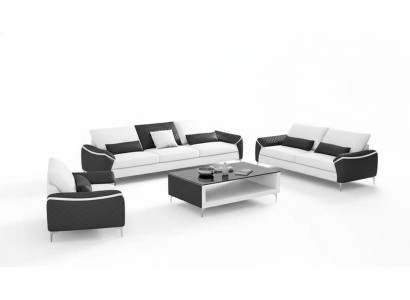 Weiß Sofagarnitur Couchgarnitur Ledersofa Sofa Komplette Wohnzimmer