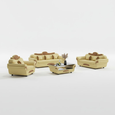 Couchgarnitur Sofagarnitur Ledersofas Sofa Komplette 3tlg Sofas Braun