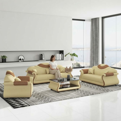 Komplette Couchgarnitur Sofagarnitur 3tlg Sofas Ledersofas Sofa Braun