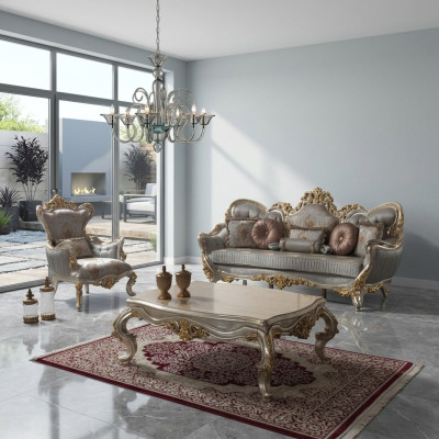 Luxus Sofagarnitur Komplette Couchgarnitur Grau Polstersofa Stoffsofa