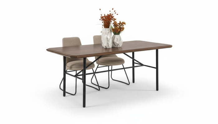 Esszimmertisch Esstisch Tisch Essecke Esszimmer 205 cm Holz Braun