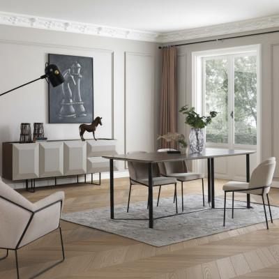 Weiß Garnitur Essecke Essgruppe Esstisch Set 8tlg Esszimmer Holz Neu