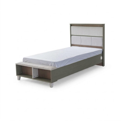 Bettrahmen Kinderbett Bett Kinderzimmer Bettgestelle Grau Holz Betten