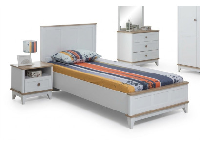 Kinderbett Bettrahmen Bett Kinderzimmer Kinderzimmermöbel Weiß Holz