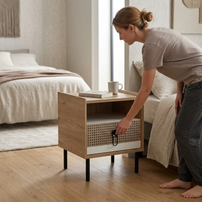 Nachttisch Nachtkosolen Konsolen Holz Kinderzimmer Modern Braun Tisch