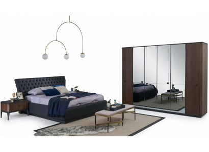 Doppelbett Komplette Bettrahmen Bett Set 4tlg Schlafzimmer Schwarz
