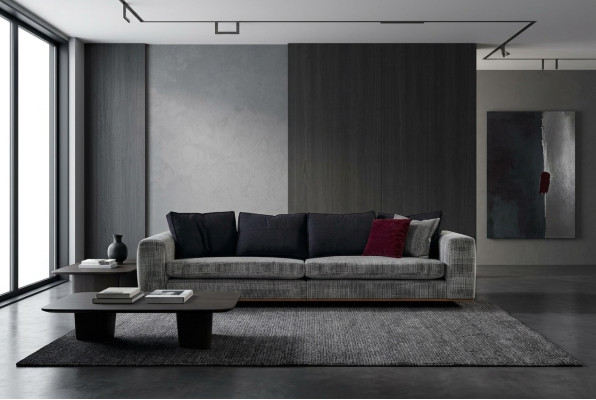 Viersitzer Sofa 4 Sitzer Couch Stoff Stoffsofa Polstersofa Modern