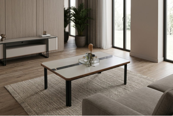Couchtisch Wohnzimmer Tisch Weiß Holz Kaffeetisch Wohnzimmertisch