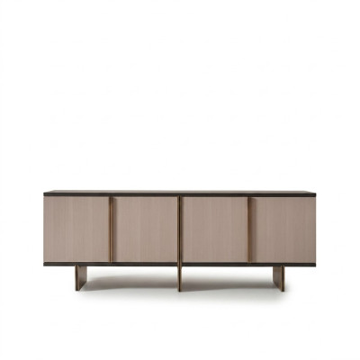 Sideboard Anrichte Kommode Holz Esszimmer Beige Schrank Holzschrank