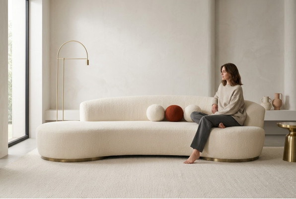Polstersofa Dreisitzer Couch Sofa 3 Sitzer Stoffsofa Moderne Weiß