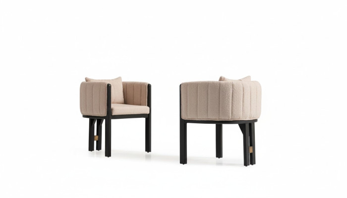 Küchenstuhl Esszimmerstuhl Set Stühle 2tlg Lehnstuhl Gruppe Beige