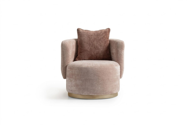 Sessel Relaxsessel Moderne Beige Polster Stoff Sitzer Einsitzer Design