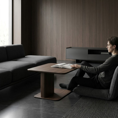 Beistelltisch Kaffeetisch Couchtisch Braun Holz Tisch Wohnzimmer