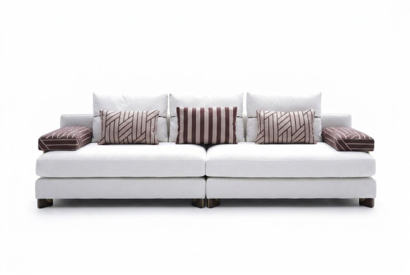 Sofa 4 Sitzer Stoffsofa Sofa 4 Sitzer Polstersofa Weiß Sofas Modern