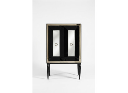 Design Barschrank Schrank Holzschrank Holz Bar Schwarz Getränke