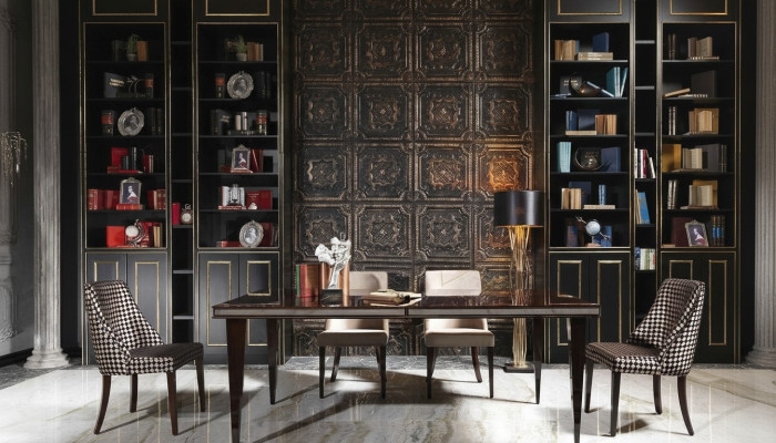 Essecke Esszimmer Essgruppe Luxus Esstisch Stühle Schwarz Holz 7tlg