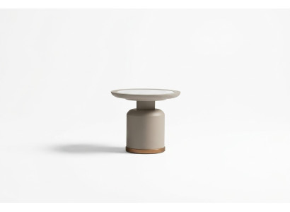 Beistelltisch Kaffeetisch Sofatisch Couchtisch Beige Wohnzimmer Holz